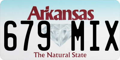 AR license plate 679MIX