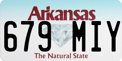 AR license plate 679MIY