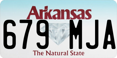 AR license plate 679MJA