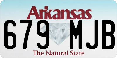 AR license plate 679MJB