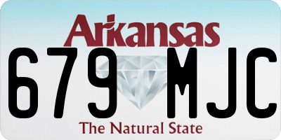 AR license plate 679MJC
