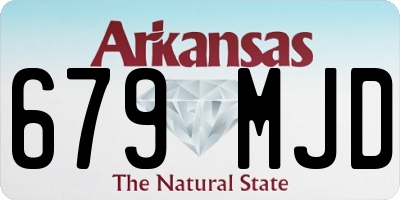 AR license plate 679MJD