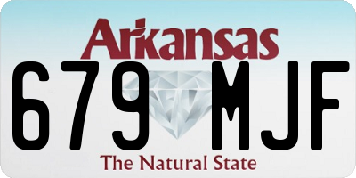 AR license plate 679MJF