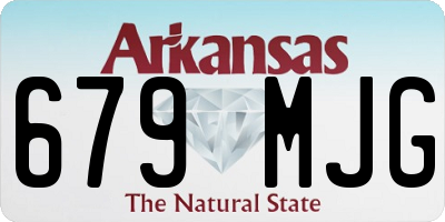 AR license plate 679MJG