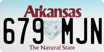 AR license plate 679MJN