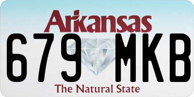 AR license plate 679MKB