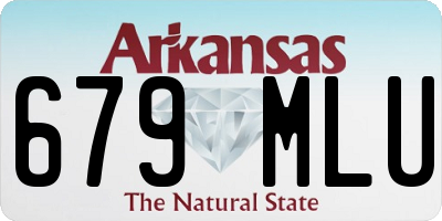 AR license plate 679MLU