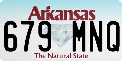 AR license plate 679MNQ
