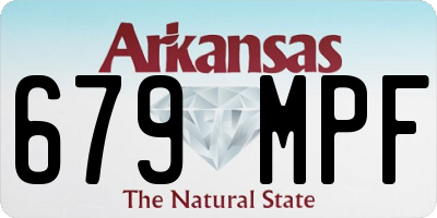 AR license plate 679MPF