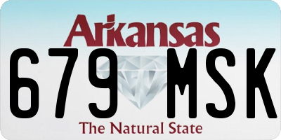 AR license plate 679MSK