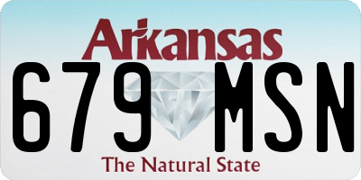 AR license plate 679MSN