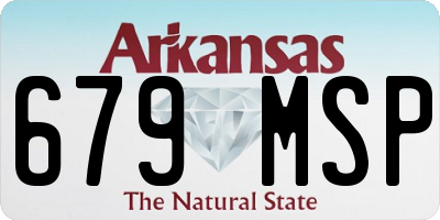 AR license plate 679MSP