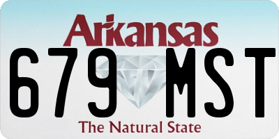 AR license plate 679MST