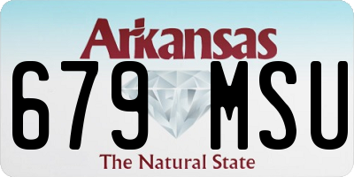 AR license plate 679MSU