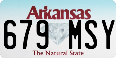 AR license plate 679MSY
