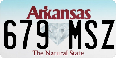 AR license plate 679MSZ