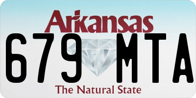 AR license plate 679MTA