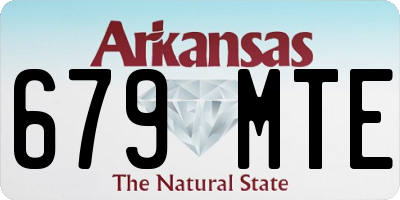 AR license plate 679MTE