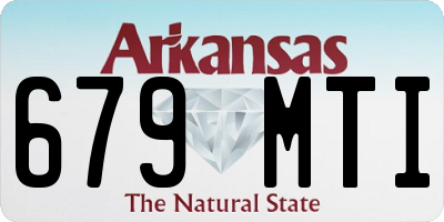 AR license plate 679MTI
