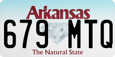 AR license plate 679MTQ