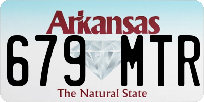 AR license plate 679MTR