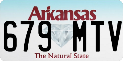 AR license plate 679MTV