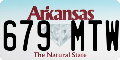 AR license plate 679MTW