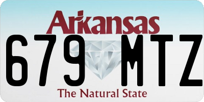 AR license plate 679MTZ