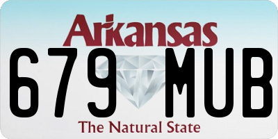 AR license plate 679MUB