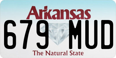AR license plate 679MUD