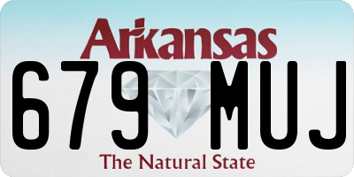AR license plate 679MUJ