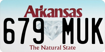 AR license plate 679MUK