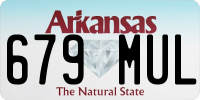 AR license plate 679MUL
