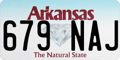 AR license plate 679NAJ