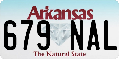 AR license plate 679NAL