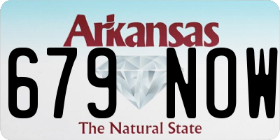AR license plate 679NOW