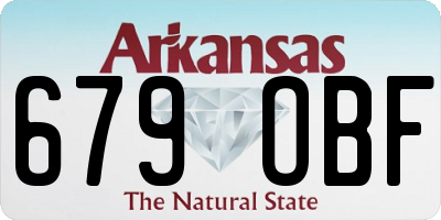 AR license plate 679OBF
