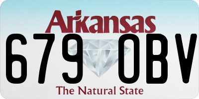 AR license plate 679OBV