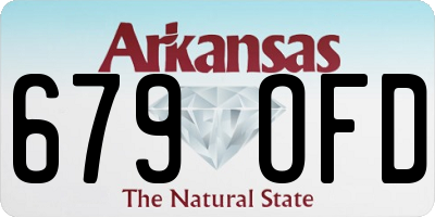 AR license plate 679OFD