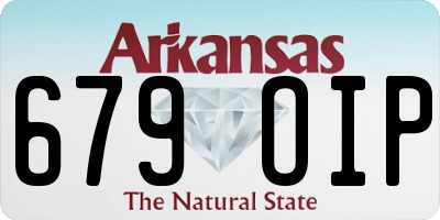 AR license plate 679OIP