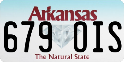 AR license plate 679OIS