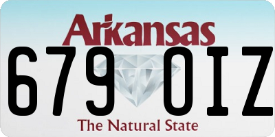 AR license plate 679OIZ