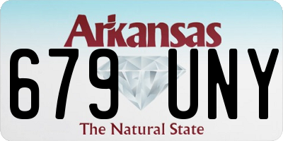 AR license plate 679UNY