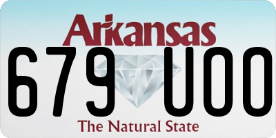 AR license plate 679UOO