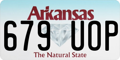 AR license plate 679UOP