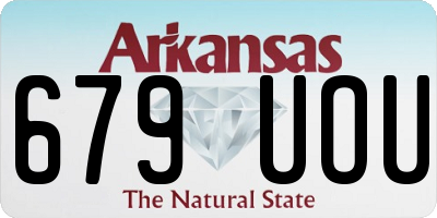 AR license plate 679UOU