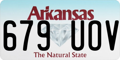 AR license plate 679UOV