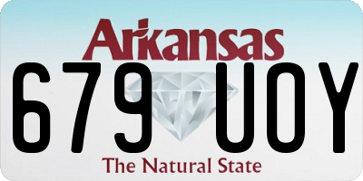 AR license plate 679UOY