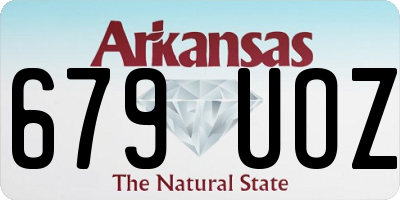 AR license plate 679UOZ