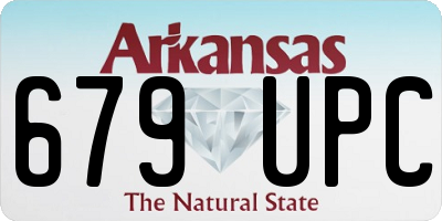 AR license plate 679UPC